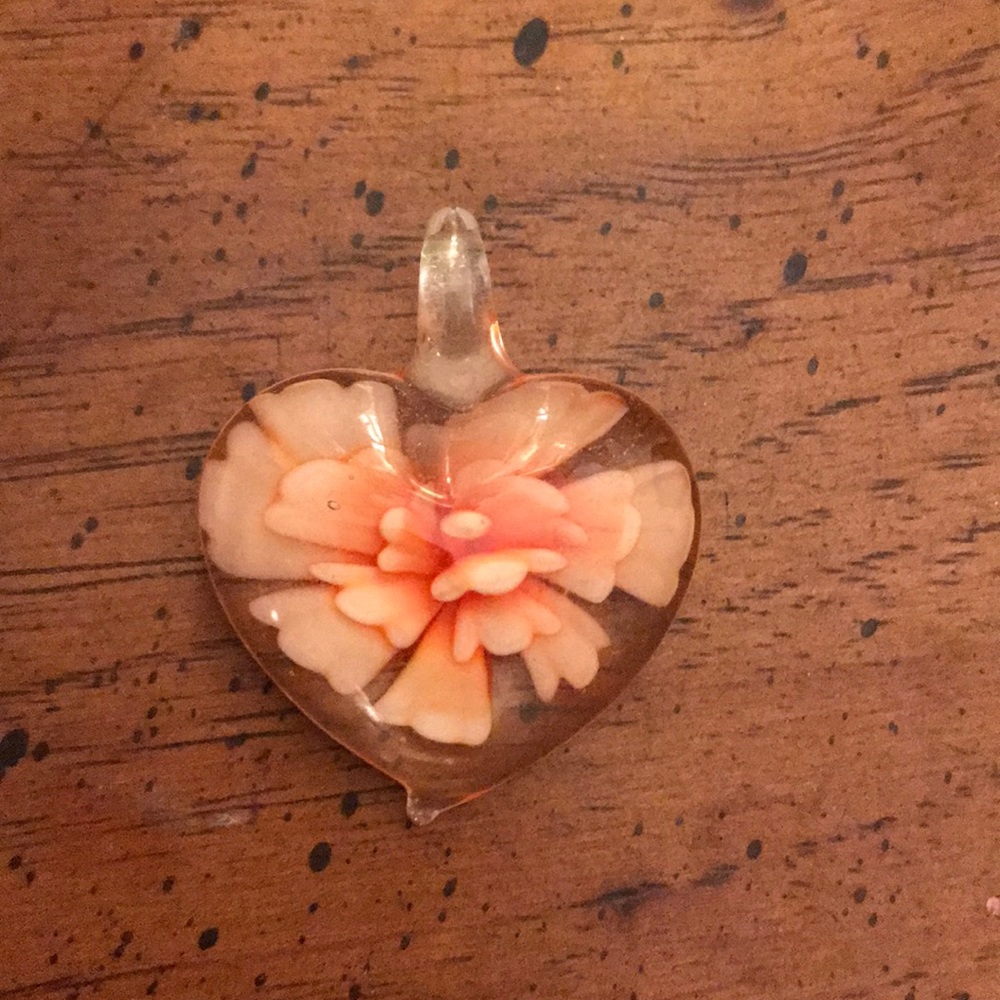 Glass slide pendant